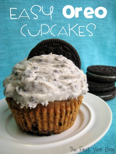 Easy Oreo Cupcakes - The First Year Blog
