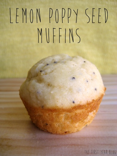 Lemon Poppy Seed Muffins - The First Year Blog #LemonPoppySeedMuffins